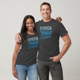T-shirt de l'école virtuelle de Floride (gris cha