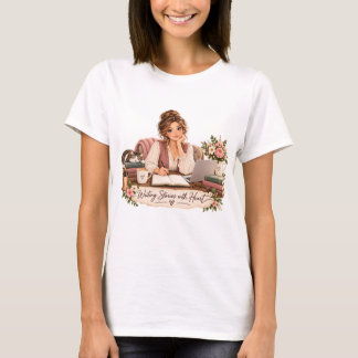T-shirt de l'écrivain Rédiger des histoires avec c