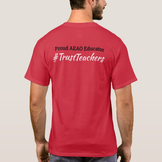 T-shirt de l'éducateur (rouge) (Dos)