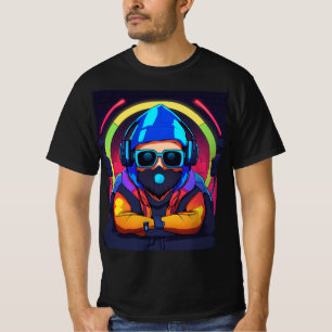 T-shirt de l'égaliseur graphique DJ Vibes - léger