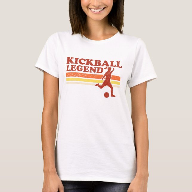 T-shirt de légende de Kickball (dames) (Devant)