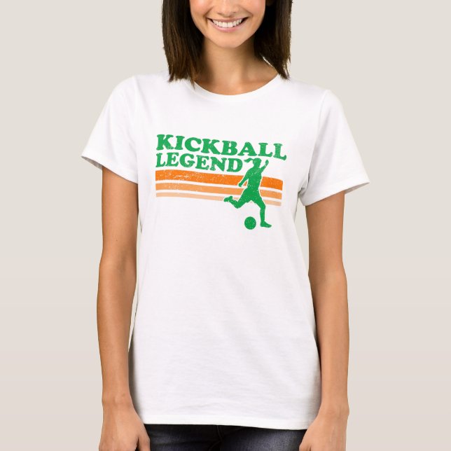 T-shirt de légende de Kickball (dames) (Devant)