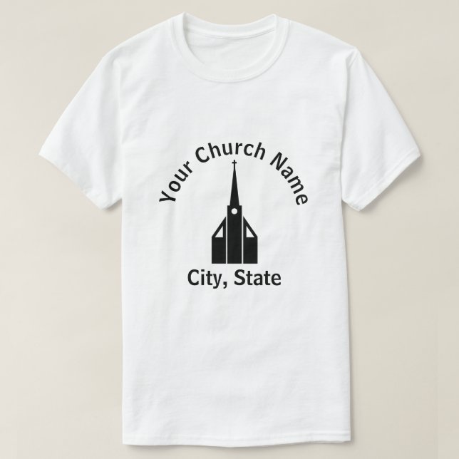 T-shirt de l'église 1 (Design devant)