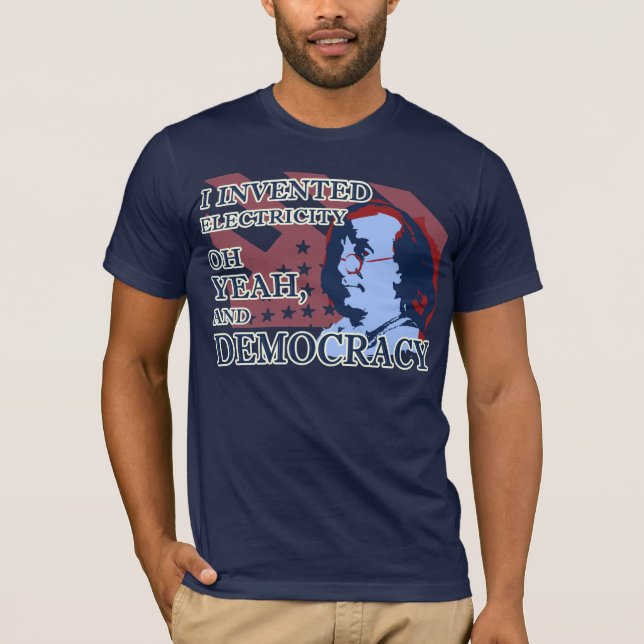 T-shirt de l'électricité et de démocratie de (Devant)