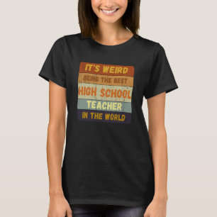 T-shirt De l'élève au meilleur lycée Enseignant Monde Vin