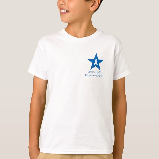 T-shirt de l'enfant Apraxia Awareness (Devant)