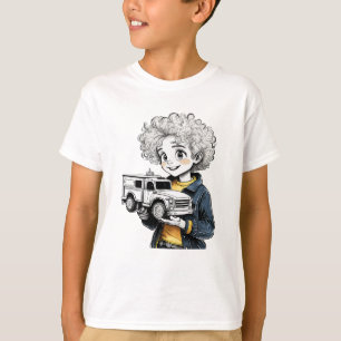 T-shirt de l'enfant du camionneur junior Unisex