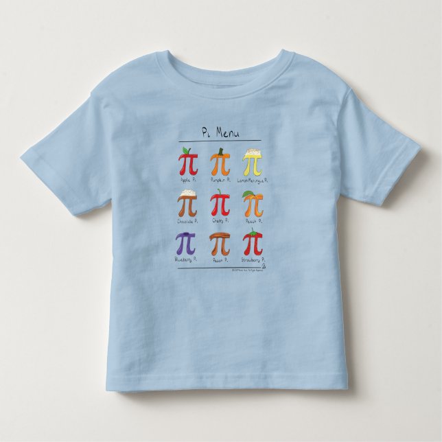 T-shirt de l'enfant en bas âge des maths pi de (Devant)