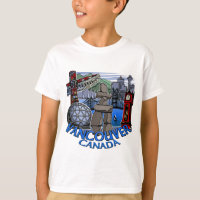 T-shirt de l'enfant Inukshuk Art Tee de Vancouver 
