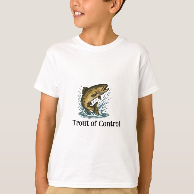 T-shirt de l'enfant truite de contrôle (Devant)