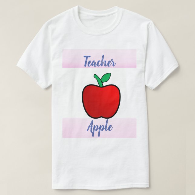 T-shirt de l'enseignant Apple (Design devant)