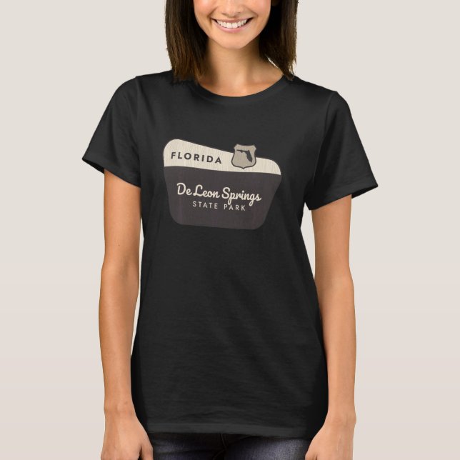 T-shirt De Leon Springs State Park Floride Affiche de bien (Devant)