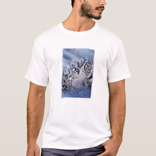 T-shirt de léopard de neige (Devant)