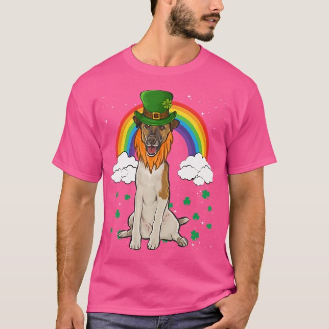 T-shirt De Leprechaun Smooth Fox Terrier (Devant)