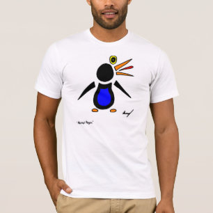 T-shirt de l'équipage Abstrait de manchots