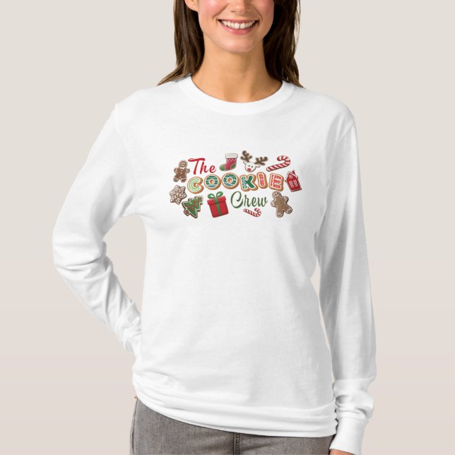 T-shirt de l'équipage de biscuits de Noël (Devant)