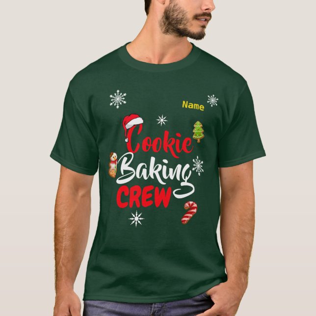 T-shirt de l'équipage de cuisine de Noël (Devant)
