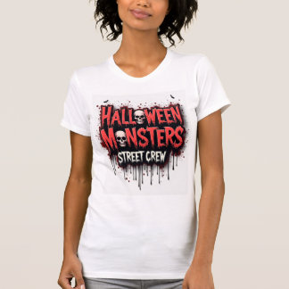 T-shirt de l'équipage de la rue Monsters Halloween