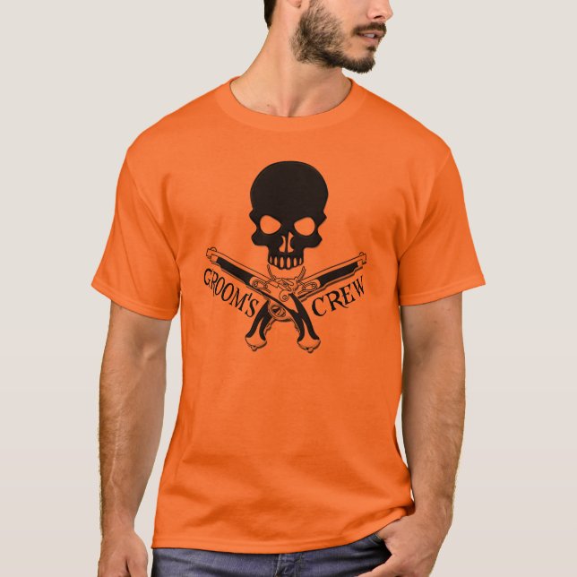 T-shirt de l'équipage de Pirate Groom (Devant)