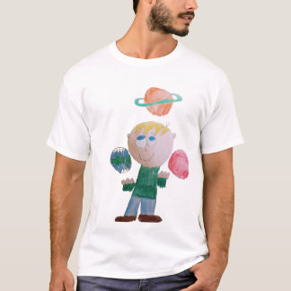 T-shirt de l'équipage des planètes en jonglage