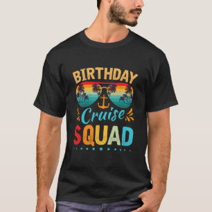T-shirt de l'équipe de croisière d'anniversaire Fa