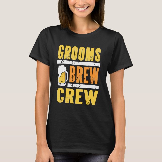 T-Shirt de l'équipe de la Mariée Cool Rétro pour l (Devant)