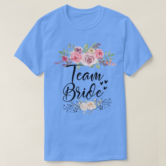 T-shirt de l'équipe de la mariée pour enterrement  (Design devant)