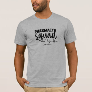 T-shirt de l'équipe de pharmacie personnalisée pou