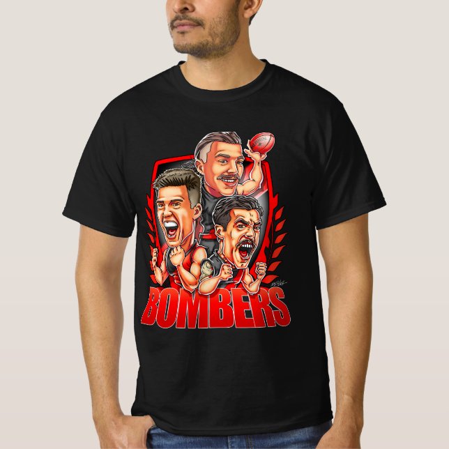 T-shirt de l'équipe Essendon Bombers - AFL (Devant)