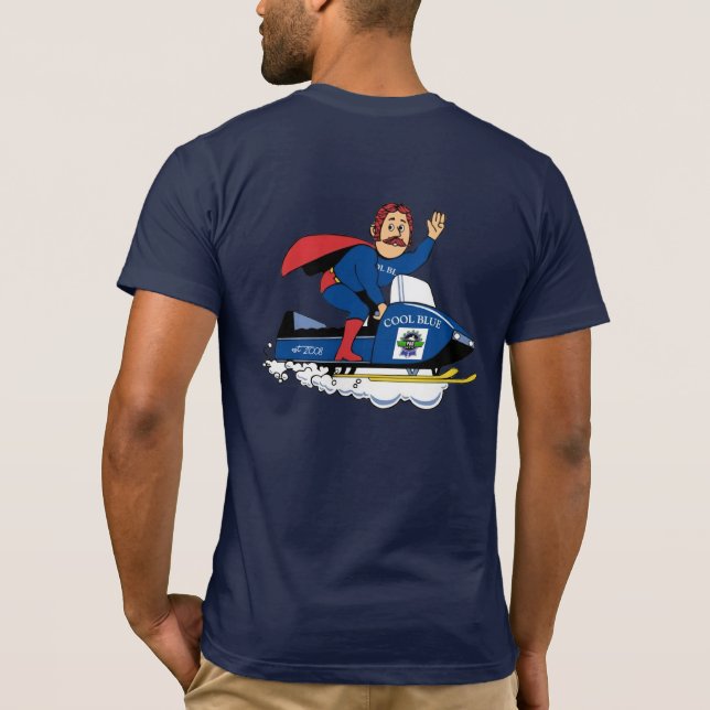 T-Shirt de l'équipe PBR Snowmbile Guy (Dos)
