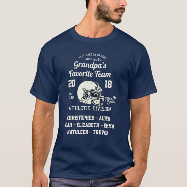 T-Shirt de l'équipe préférée des petits-enfants de (Devant)