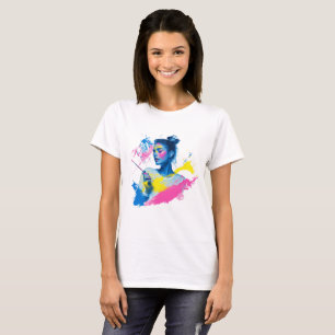 T-shirt de l'esprit artistique vibrant
