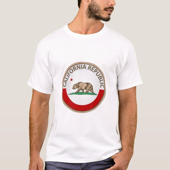 T-shirt de l'État de Californie (Devant)