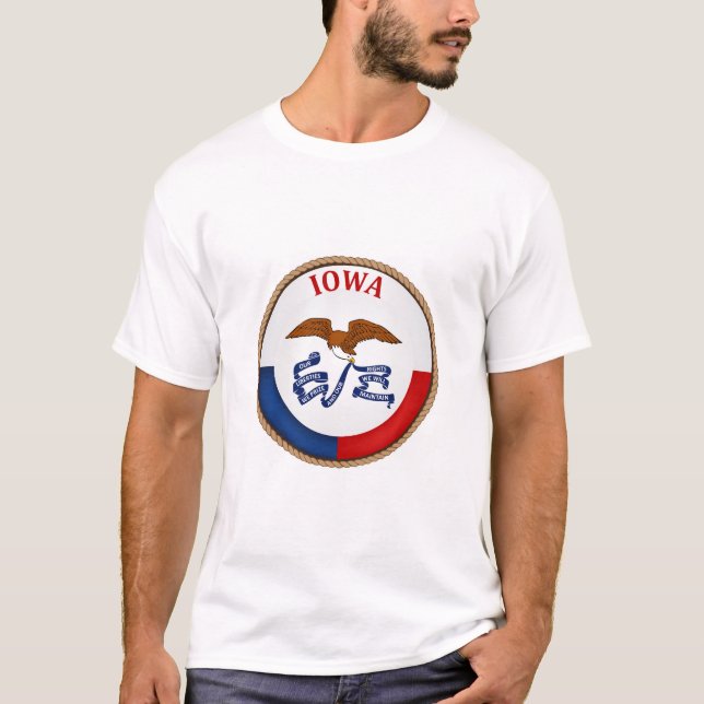 T-shirt de l'État de l'Iowa (Devant)
