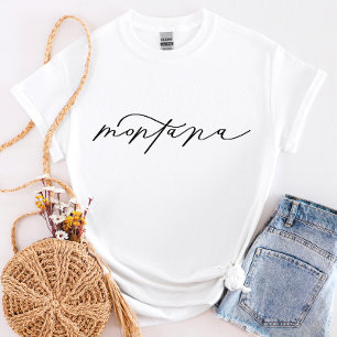 T-shirt de l'État de Montana Script