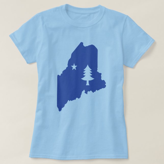 T-shirt de l'État du Maine (Design devant)