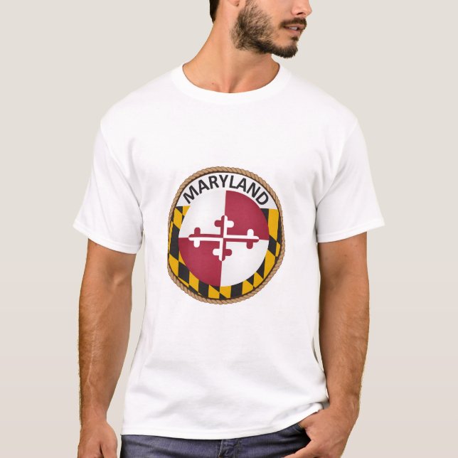 T-shirt de l'État du Maryland (Devant)