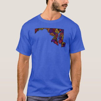 T-shirt de l'État du Maryland surdimensionné