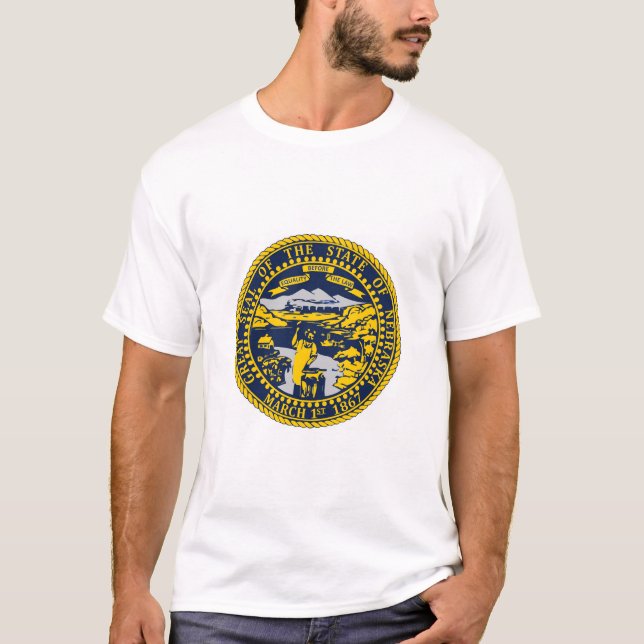 T-shirt de l'État du Nebraska (Devant)