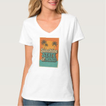 T-shirt de l'État ensoleillé, chemise de vacances