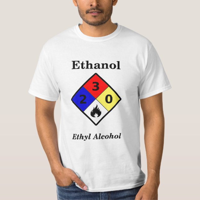 T-shirt de l'éthanol MSDS (Devant)