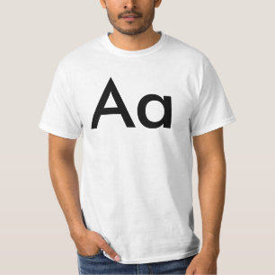 T-shirt de lettre d'aa