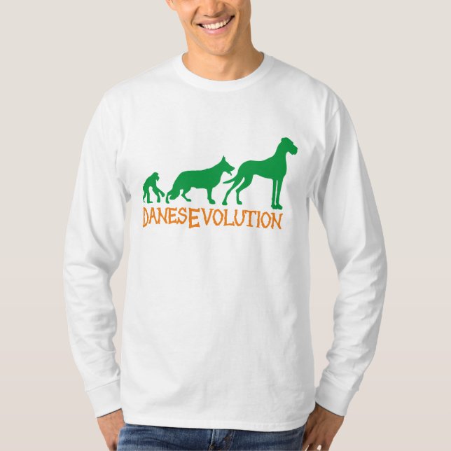 T-shirt de l'évolution des Grands Danois (Devant)