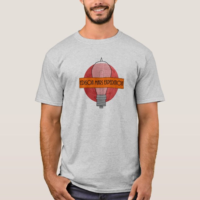 T-shirt de l'expédition masculine Edison Mars (Devant)