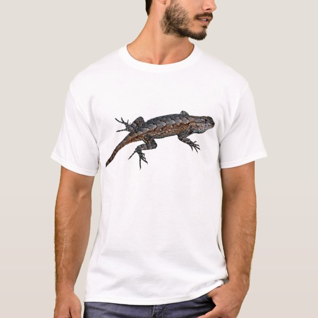 T-shirt de lézard de barrière orientale (Devant)