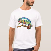 T-shirt de lézard de caméléon de panthère