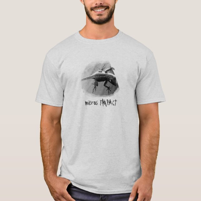T-SHIRT DE LÉZARD DE NUIT D'IMPACT DE MIKROS (Devant)