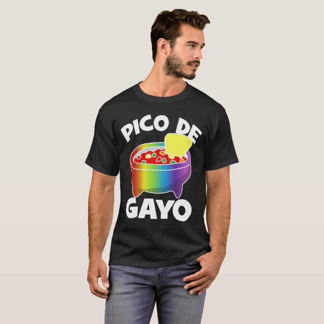T-shirt de LGBT - Pico de Gayo (Devant entier)
