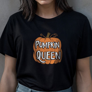 T-shirt de l'Halloween de la reine citrouille d'au