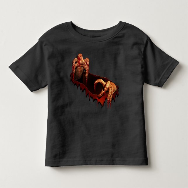 T-shirt de l'Halloween Gory Zombie Baby Shirts (Devant)